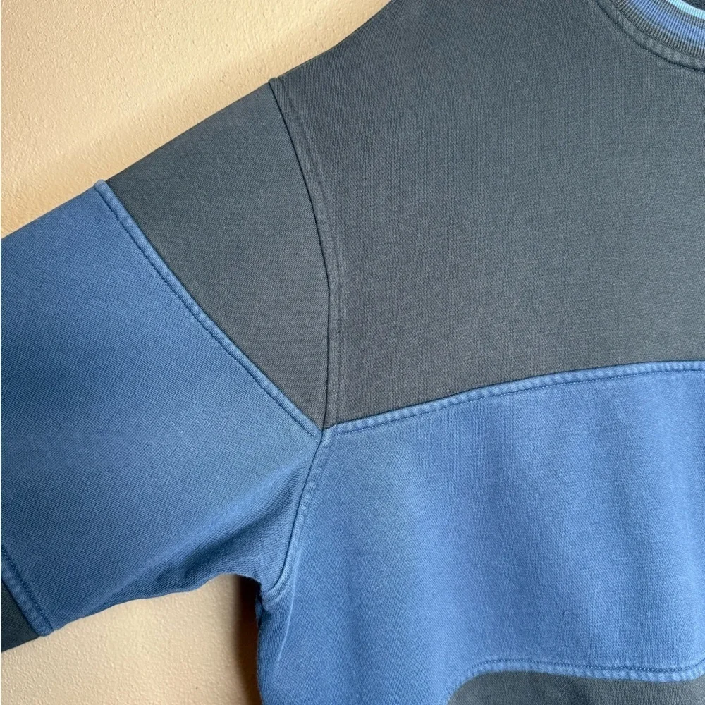 Levi's Men's Crewneck Fleece Pullover Black & Blue Sweatshirt Size XL Streetwear